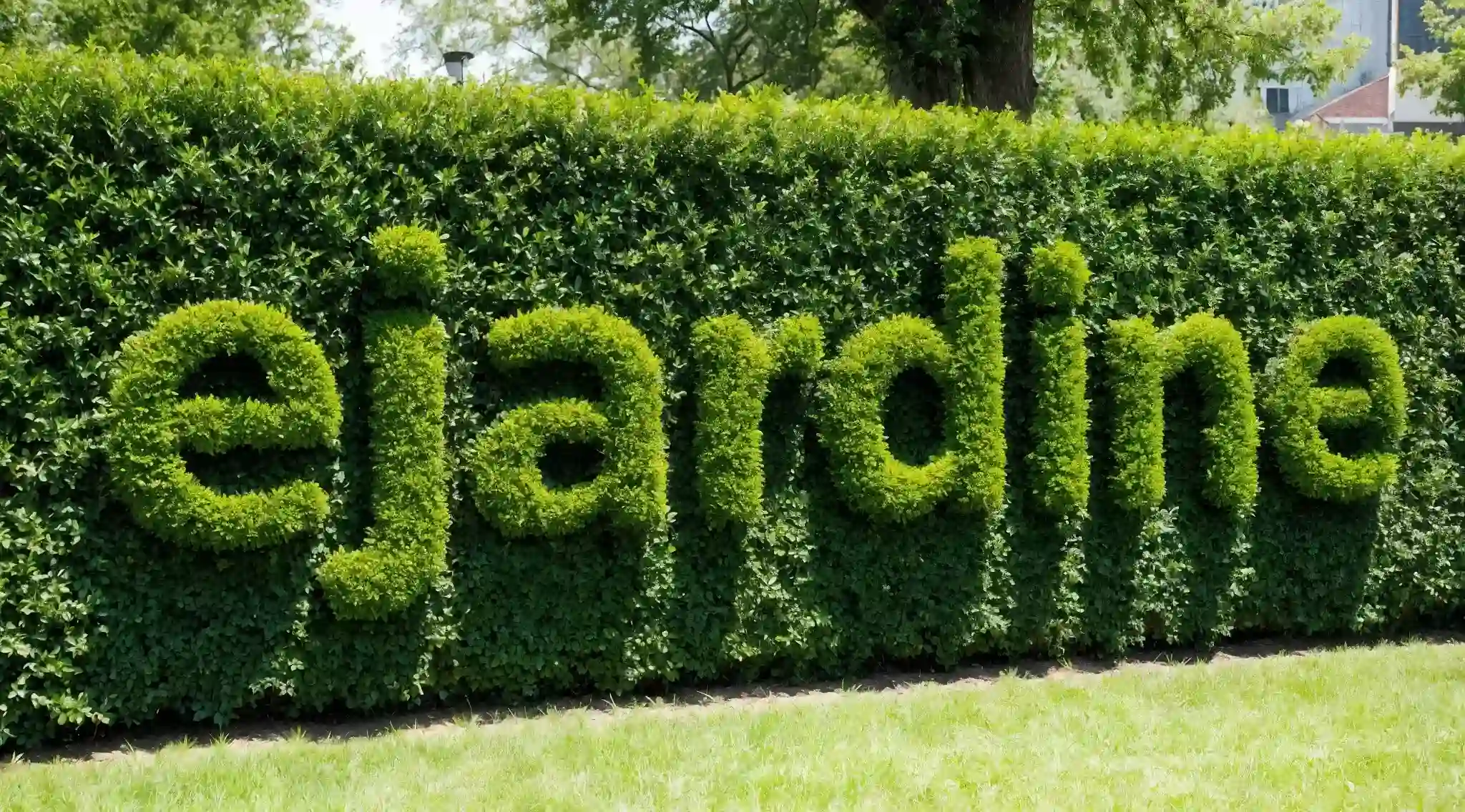 Jardin bien entretenu